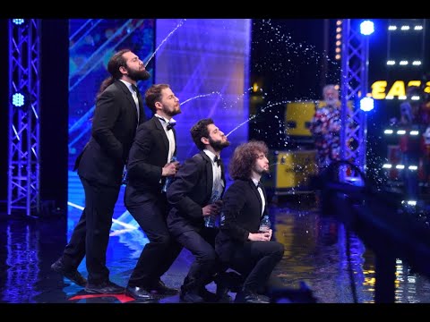 კვარტეტი \'ჯენტლმენები\' | Gentlemen turn into dancing fountains - Georgia's Got Talent